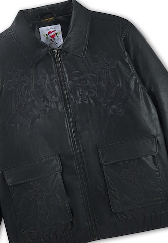 Ed Hardy Winterjas in Blauw: voorkant