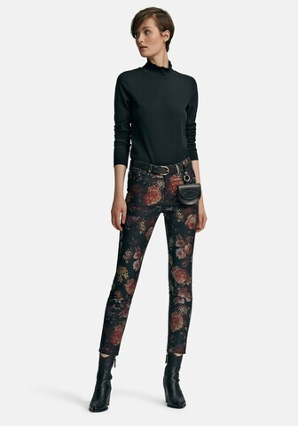 Coupe slim Pantalon Peter Hahn en mélange de couleurs