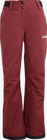 ADIDAS TERREX Regular Workout Pants 'Xperior 2L' in Red: front