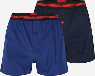 HUGO Red - Boxers em azul: frente