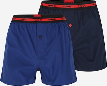 HUGO Red - Calzoncillo boxer en azul: frente