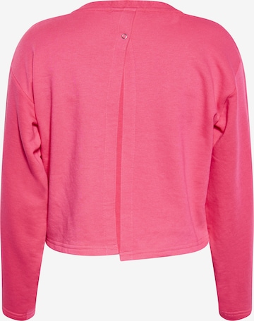 swirly Sweatshirt i rosa