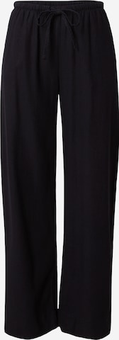 WEEKDAY Loose fit Trousers 'Mia' in Black: front