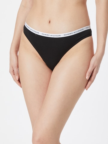 Tommy Hilfiger Underwear Thong in Black: front