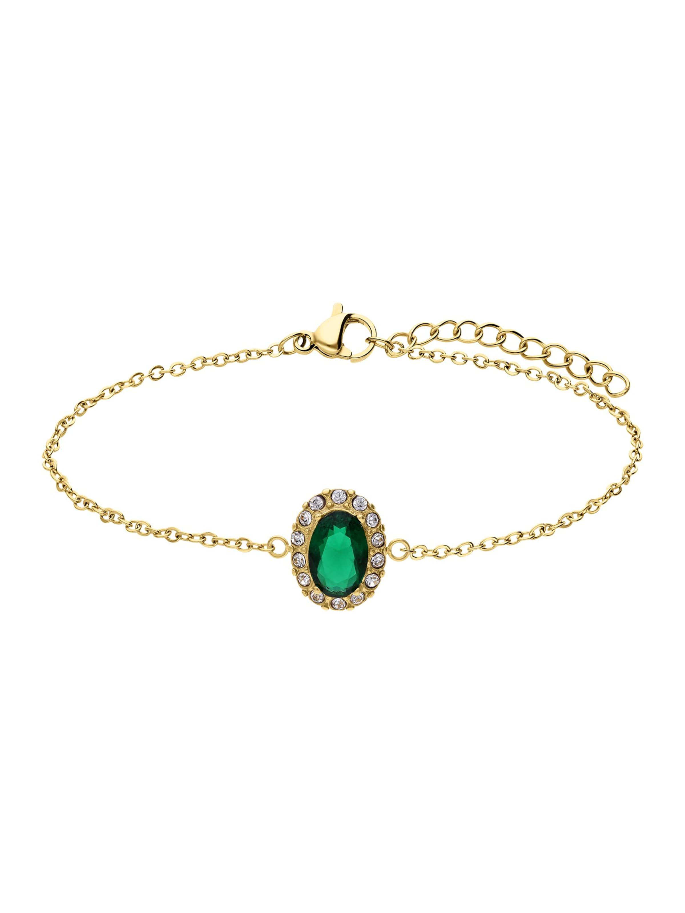 Lucardi Armband 'Weinlese' in Gold: Vorderseite