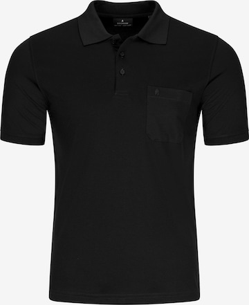 Ragman Shirt 'Basic' in Schwarz: Vorderseite