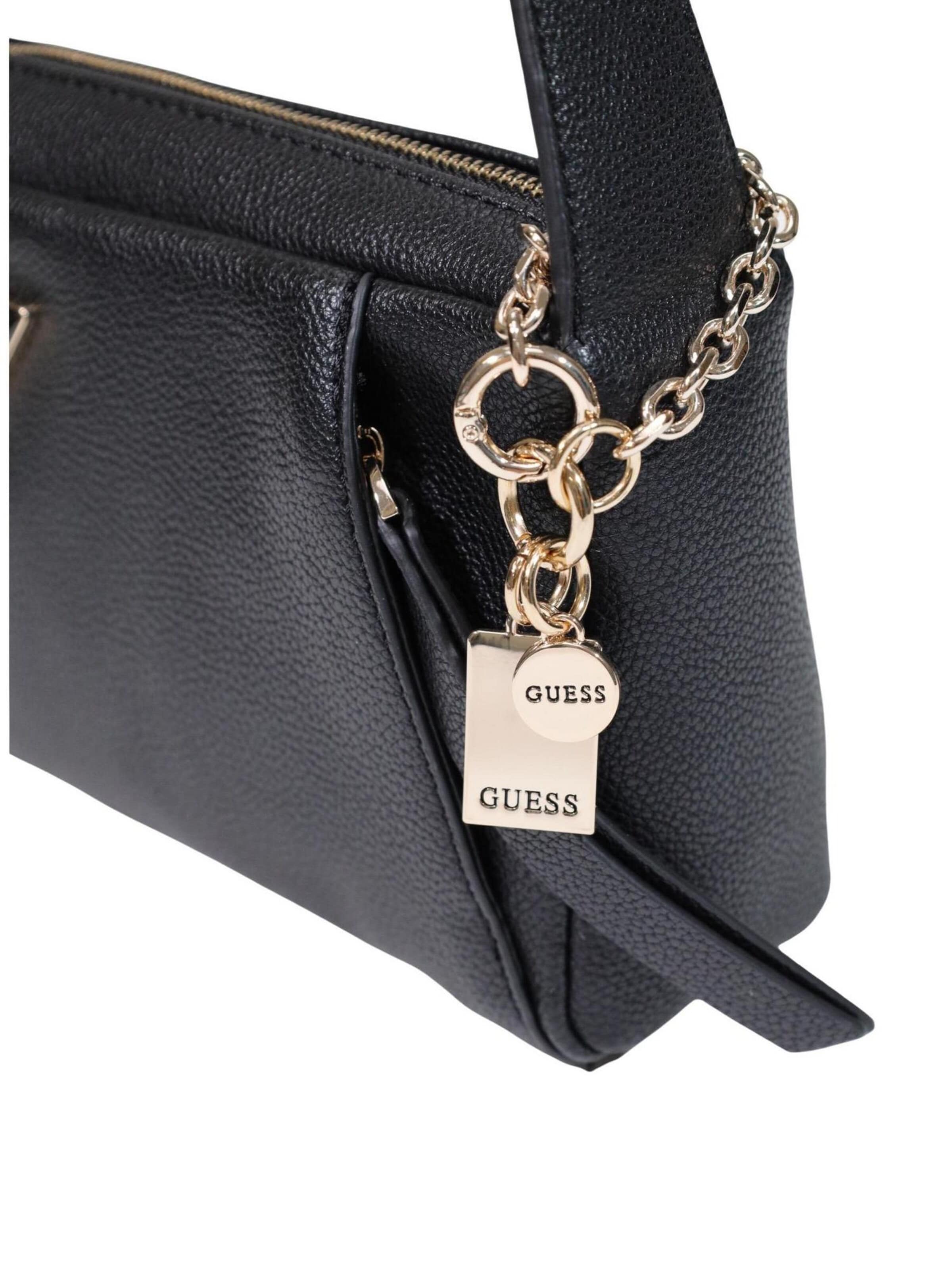 Borsa a spalla 'LUCCI GIRLFRIEND SAT HWBG97 45720' di GUESS in nero