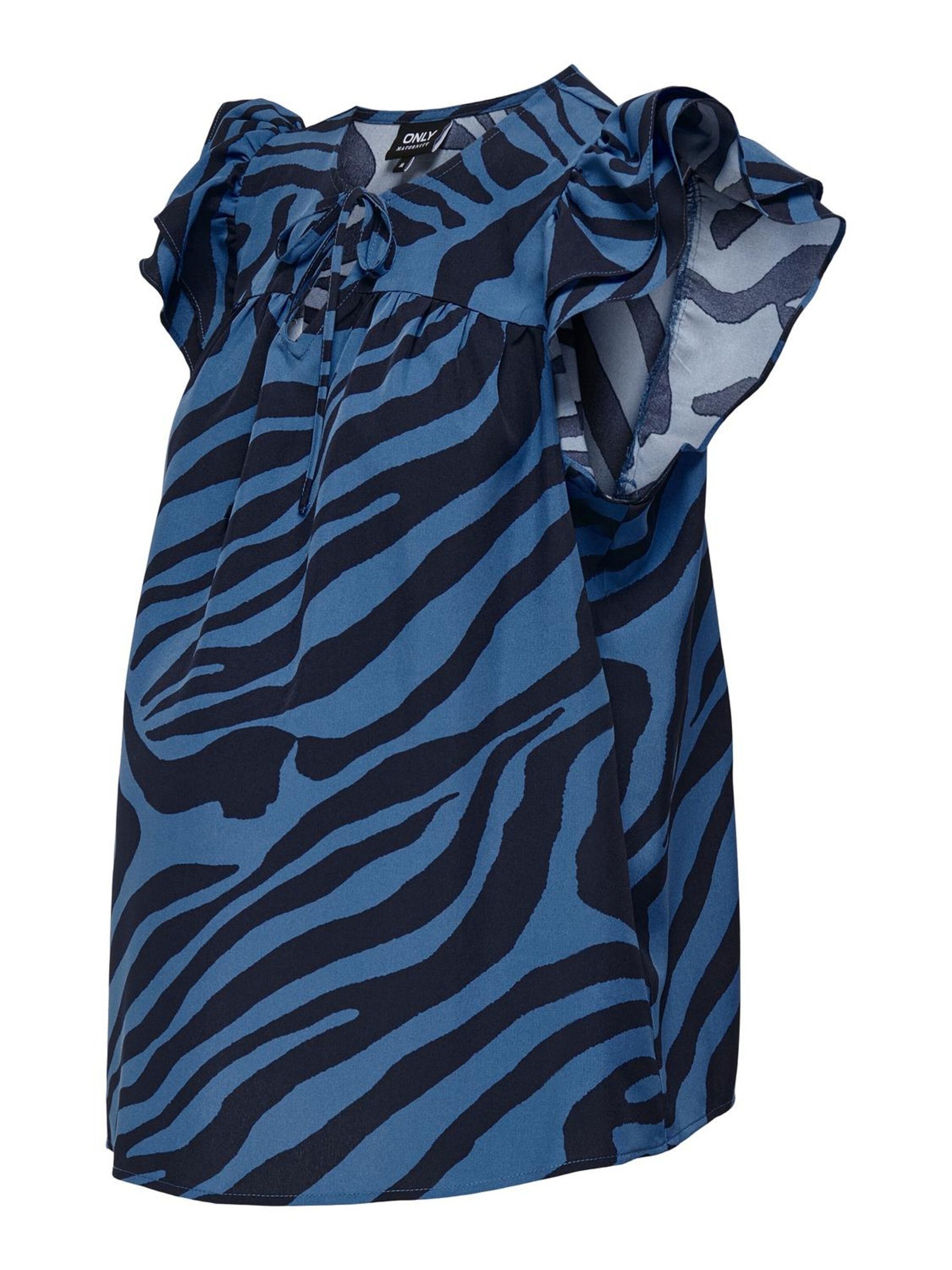 Only Maternity Shirt in Blue: front