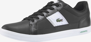 Baskets basses 'Europa' LACOSTE en noir : devant