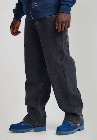 Ed Hardy Baggy Jeans i svart: framsida