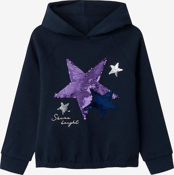 NAME IT Sweatshirt 'RIDA' in Blau: predná strana