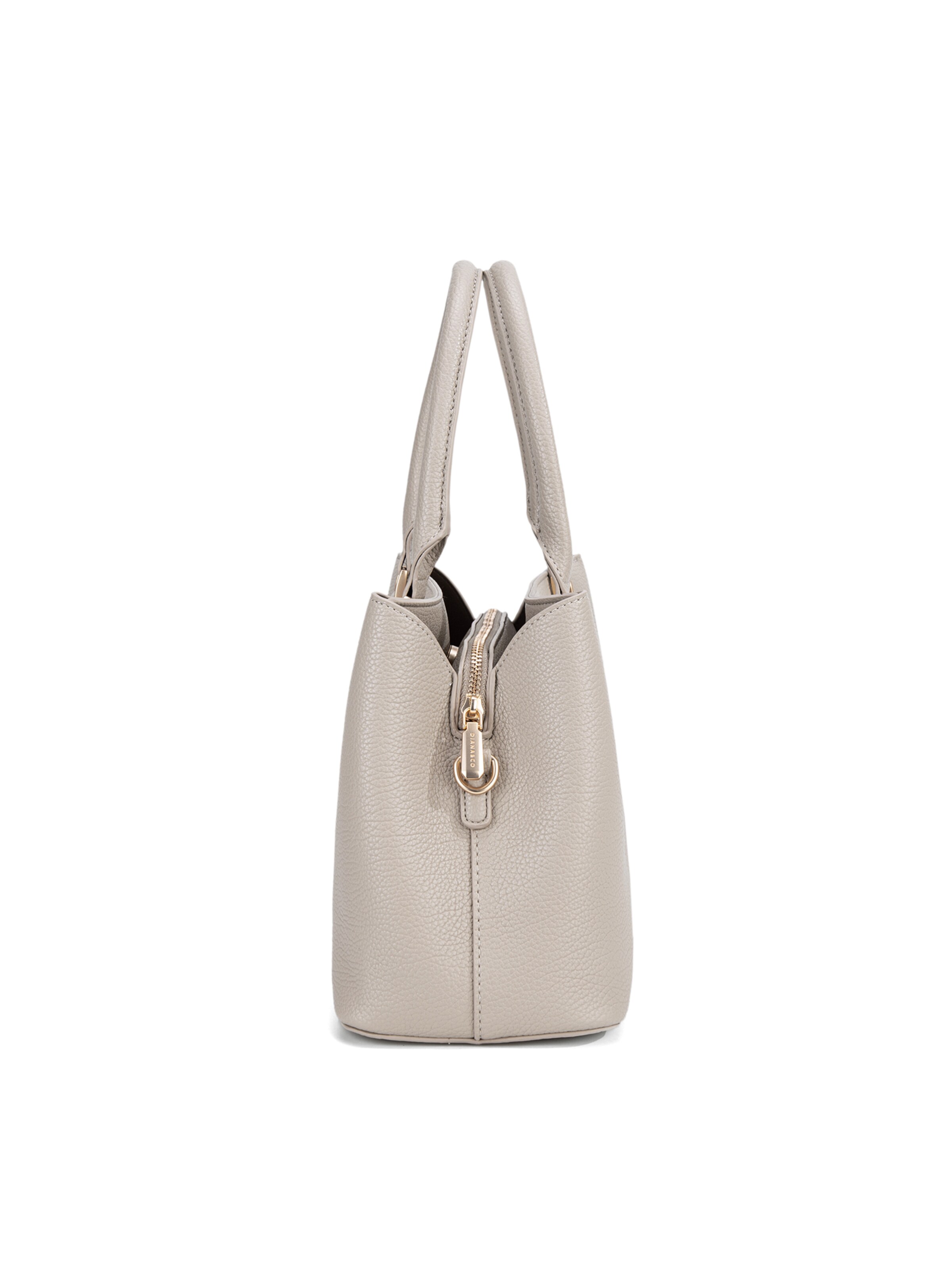Borsa a mano 'Borsa a Mano Donna Vegan Leather con Tracolla Rimovibile - Diana&Co' di Diana&Co. in beige