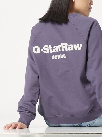 G-Star RAW Sweatshirt in Lila