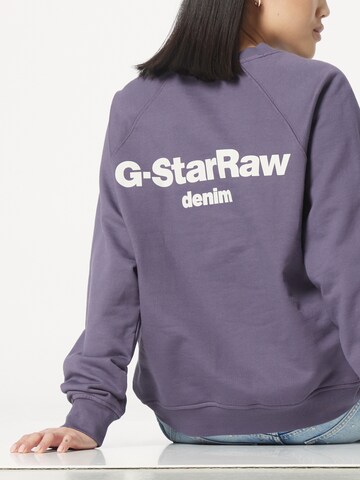 G-Star RAW Sweatshirt i lilla