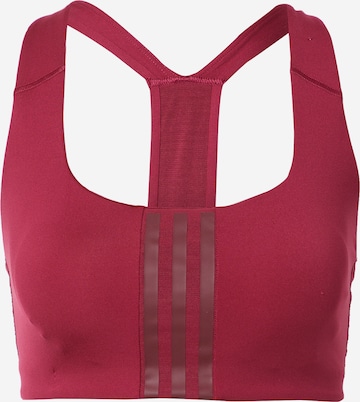 ADIDAS SPORTSWEAR Bralette Sports bra 'Powerimpact' in Red: front