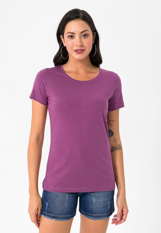 T-shirt Felix Hardy en violet : devant
