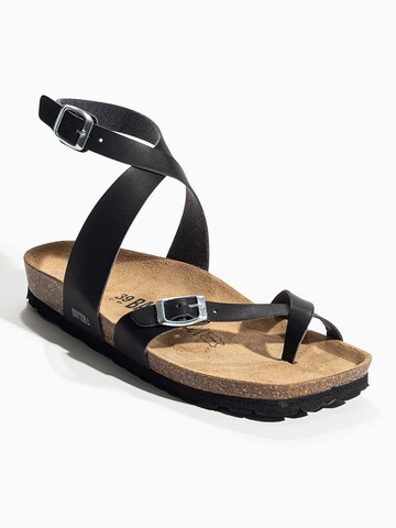 Sandalo con cinturino 'SWAN' di Bayton in nero