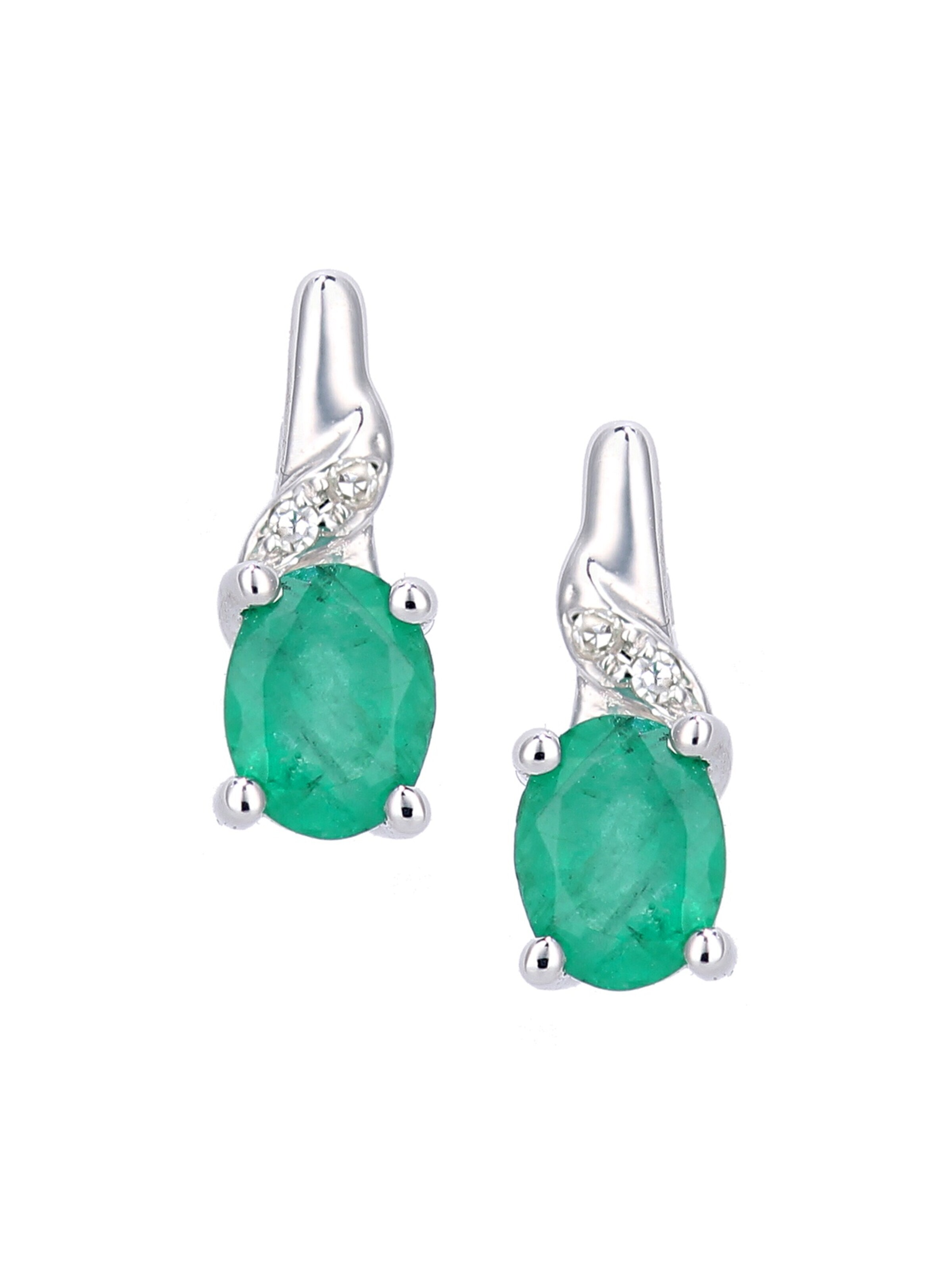 DIAMANT LETERNEL Ohrringe‌‌‌‌ in Grün: Vorderseite