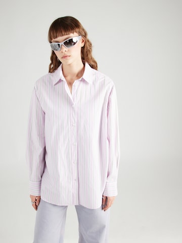 WEEKDAY Blouse in Lila: voorkant