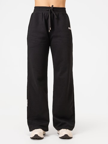 neverover Wide leg Sportbroek 'Novo' in Zwart