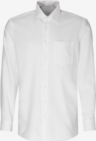 Coupe regular Chemise SEIDENSTICKER en beige : devant