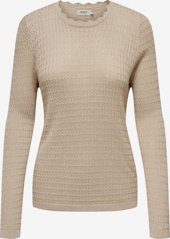 ONLY Sweater 'JULIETTE' in Beige: front