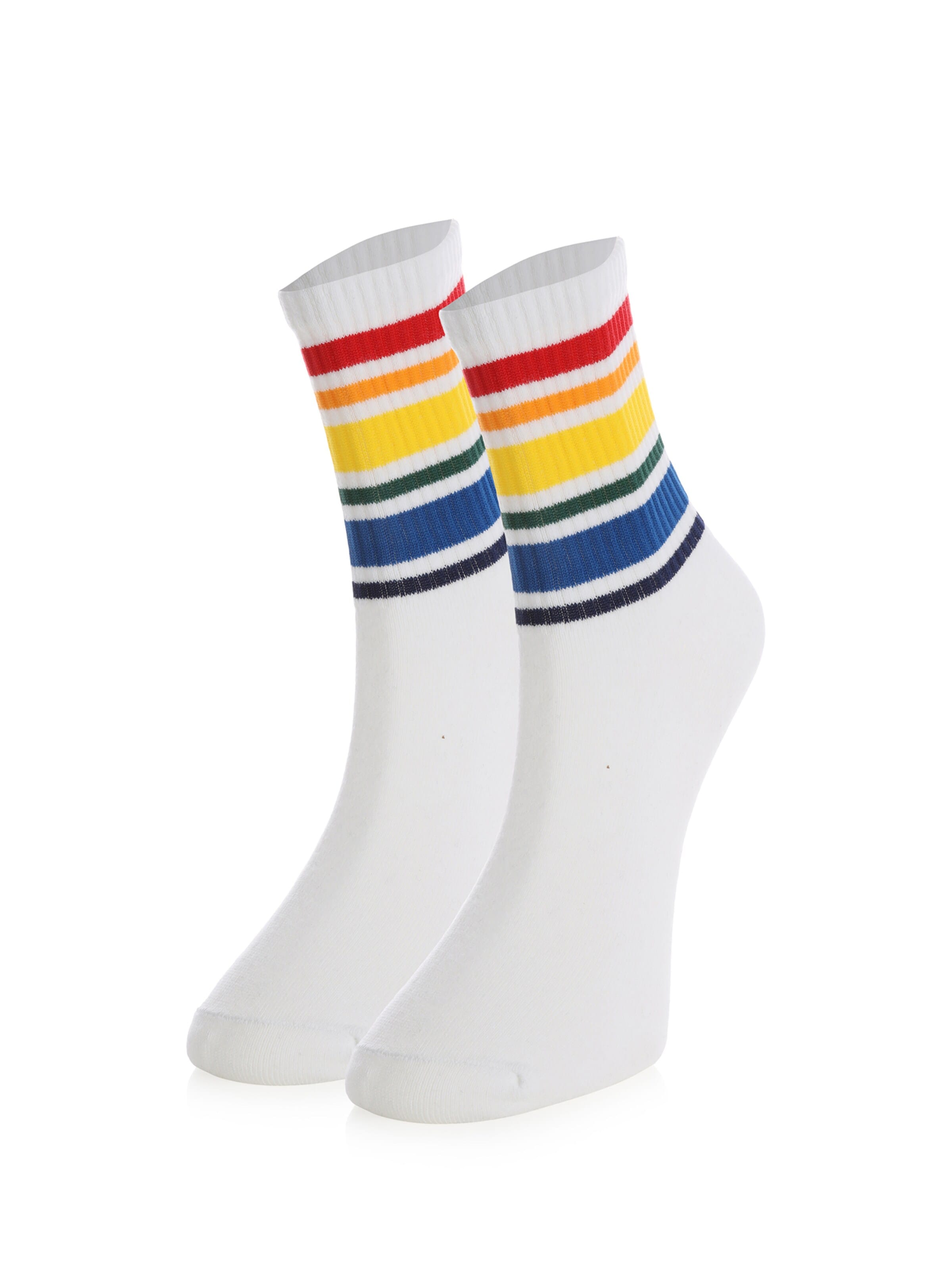 Calzino 'Hochschule' di Crea Socks in bianco