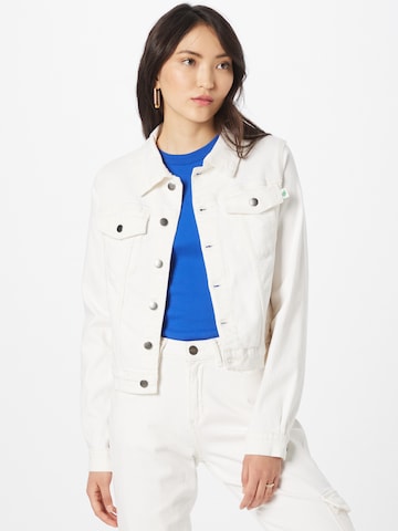 Veste mi-saison Urban Classics en blanc : devant