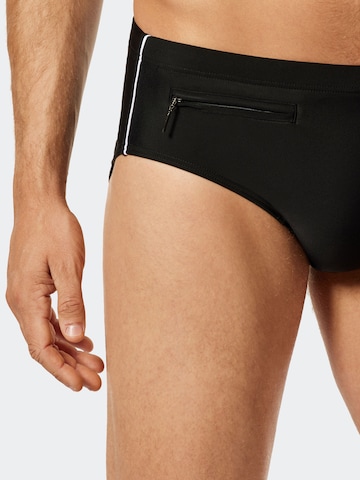 SCHIESSER Zwembroek 'Aqua' in Zwart