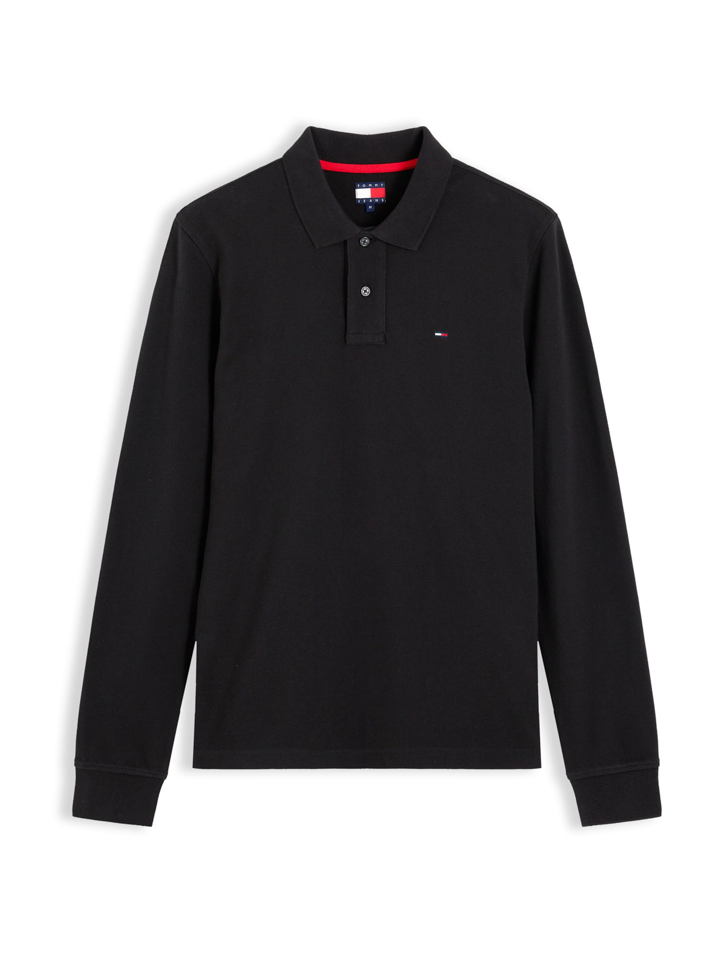 Tommy Jeans - Camisa 'ESS' em preto: frente