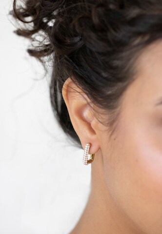 Nana Kay Earrings 'Solid Flair' in Gold