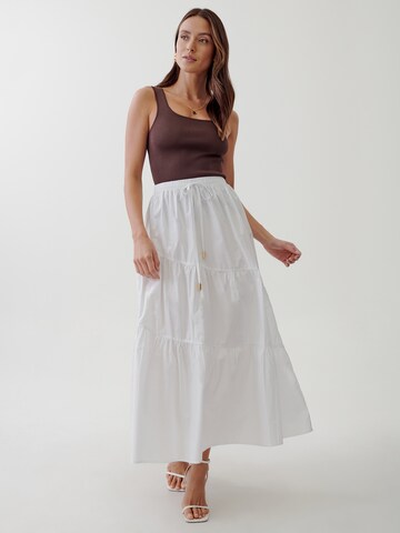 Tussah Spódnica 'MEG' w kolorze biały: przód