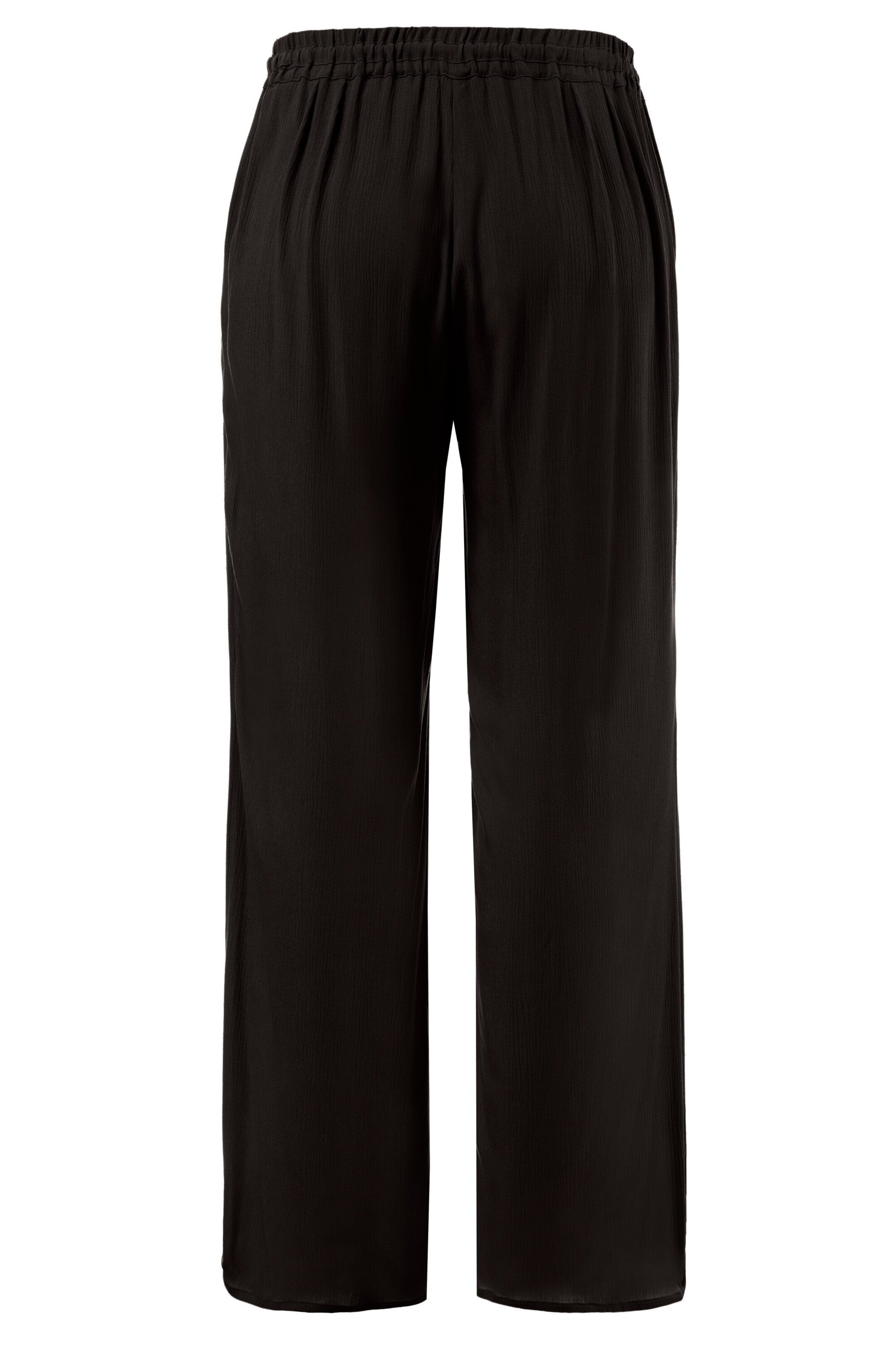 Ulla Popken Wide leg Broek in Zwart