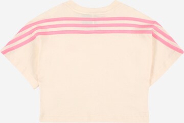 T-Shirt fonctionnel 'Organic  Future Icons 3-Stripes Loose' ADIDAS SPORTSWEAR en beige