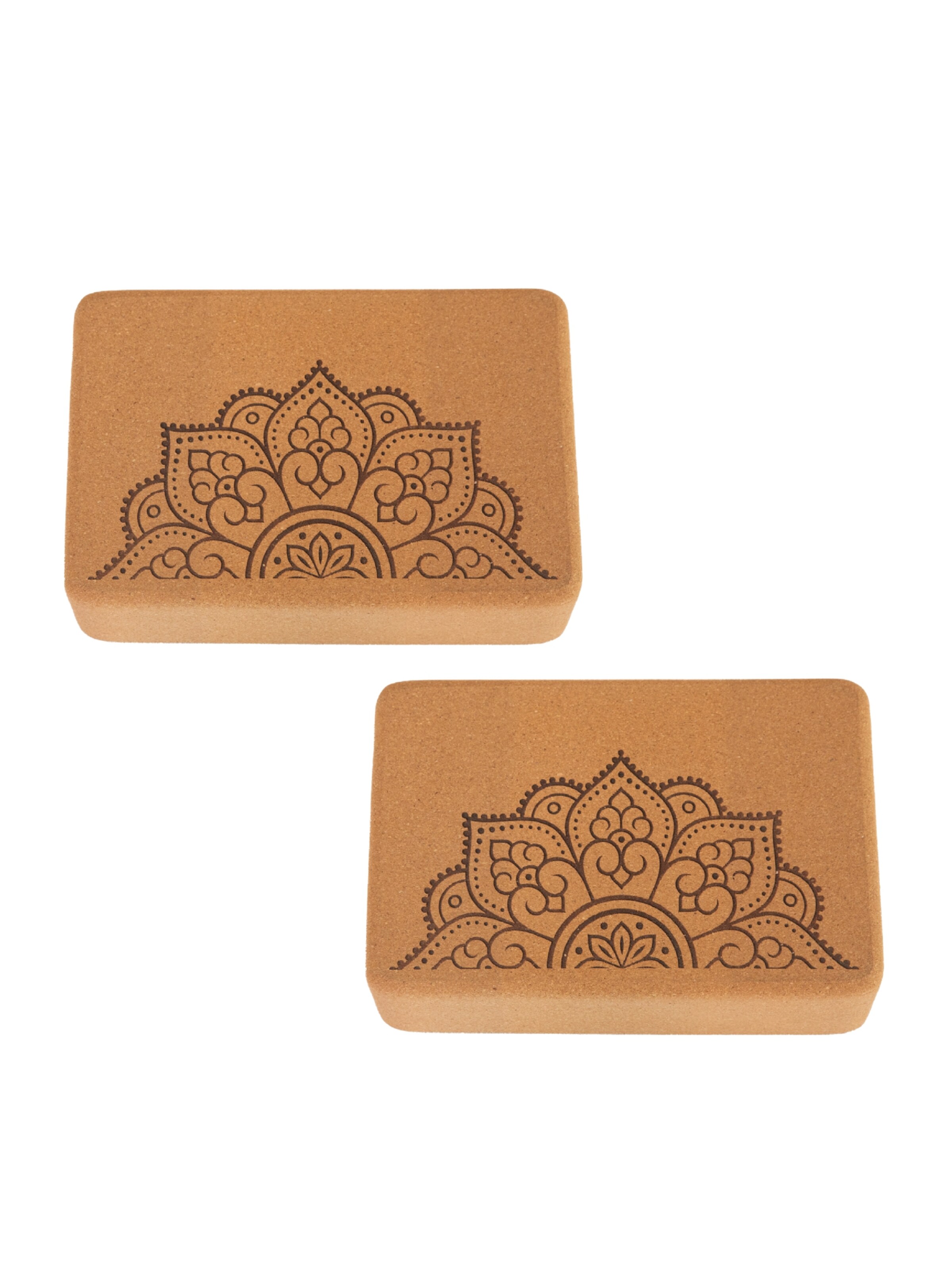 Divasya Yoga block 'Mandala 2er Set' in Brown: front