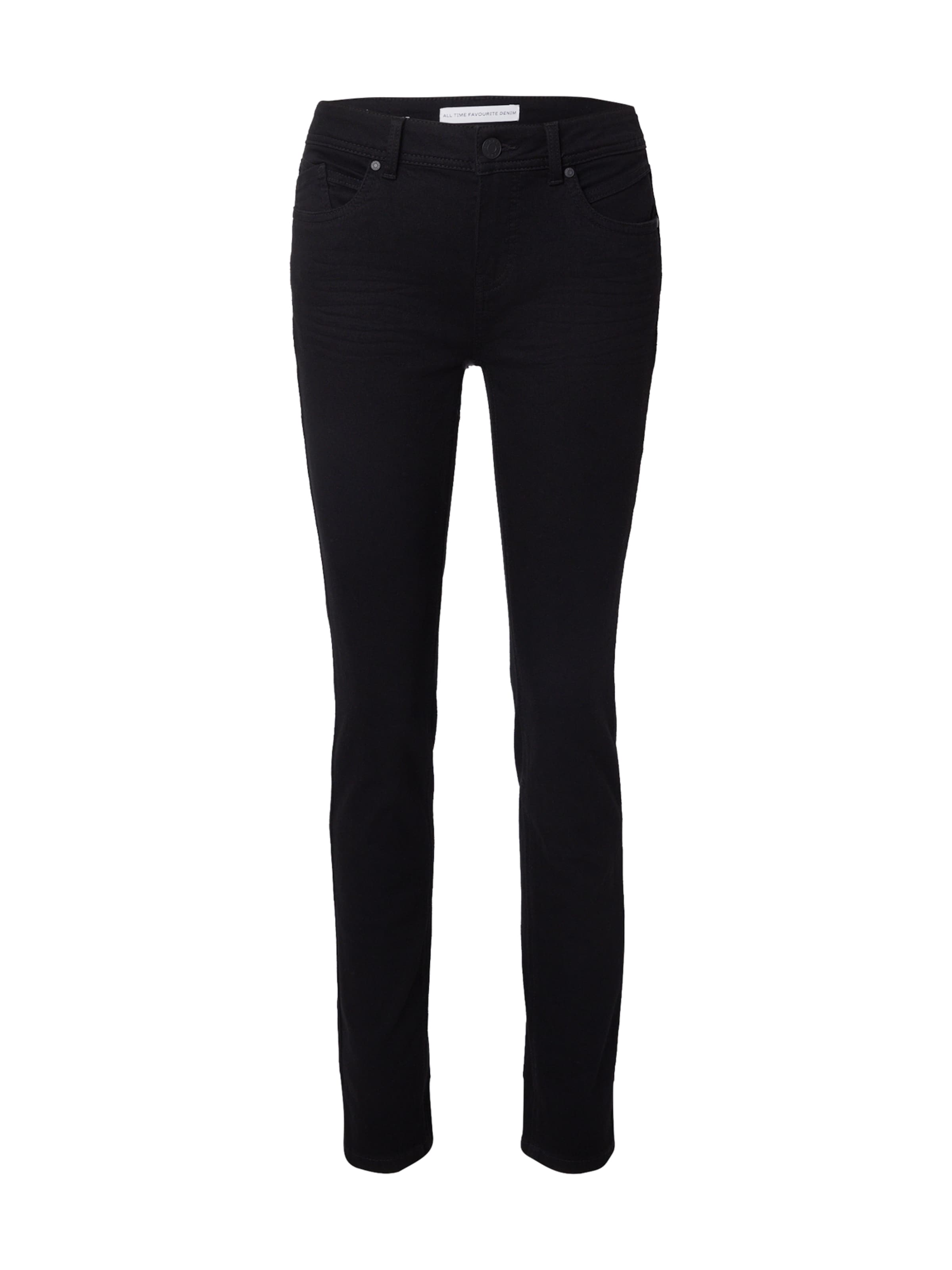 STREET ONE - Slimfit Vaquero 'Jane' en negro: frente