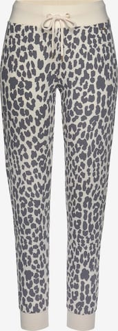 LASCANA Tapered Pyjamahose in Mischfarben: predná strana