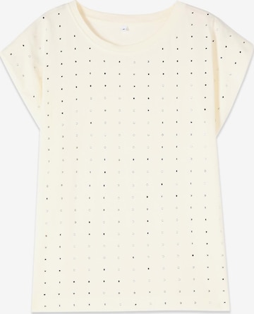 Top di oltre in bianco: frontale