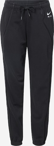 Nike Sportswear Tapered Pants in Black: front