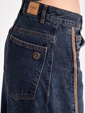 IT'S BASIC Wide leg Jeans 'Palazzo Mid Rise Jeans' in Blauw