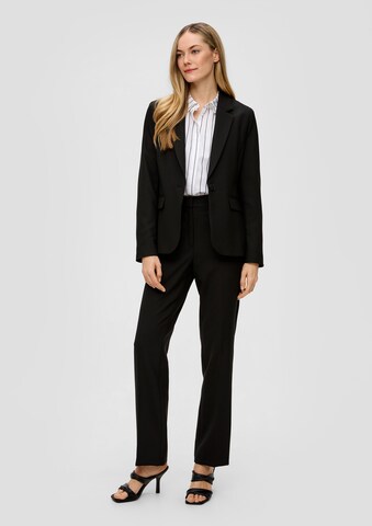 s.Oliver BLACK LABEL Regular Pleated Pants in Black