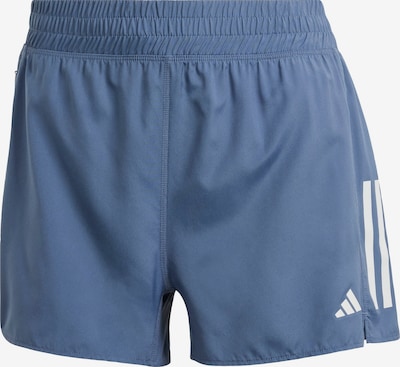 ADIDAS PERFORMANCE Pantalon de sport 'Own The Run' en bleu-gris / blanc, Vue avec produit