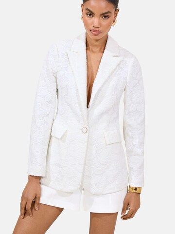 Lipsy Blazer in White: front