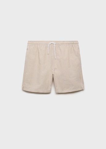 MANGO MAN Swim Trunks 'Seer' in Beige