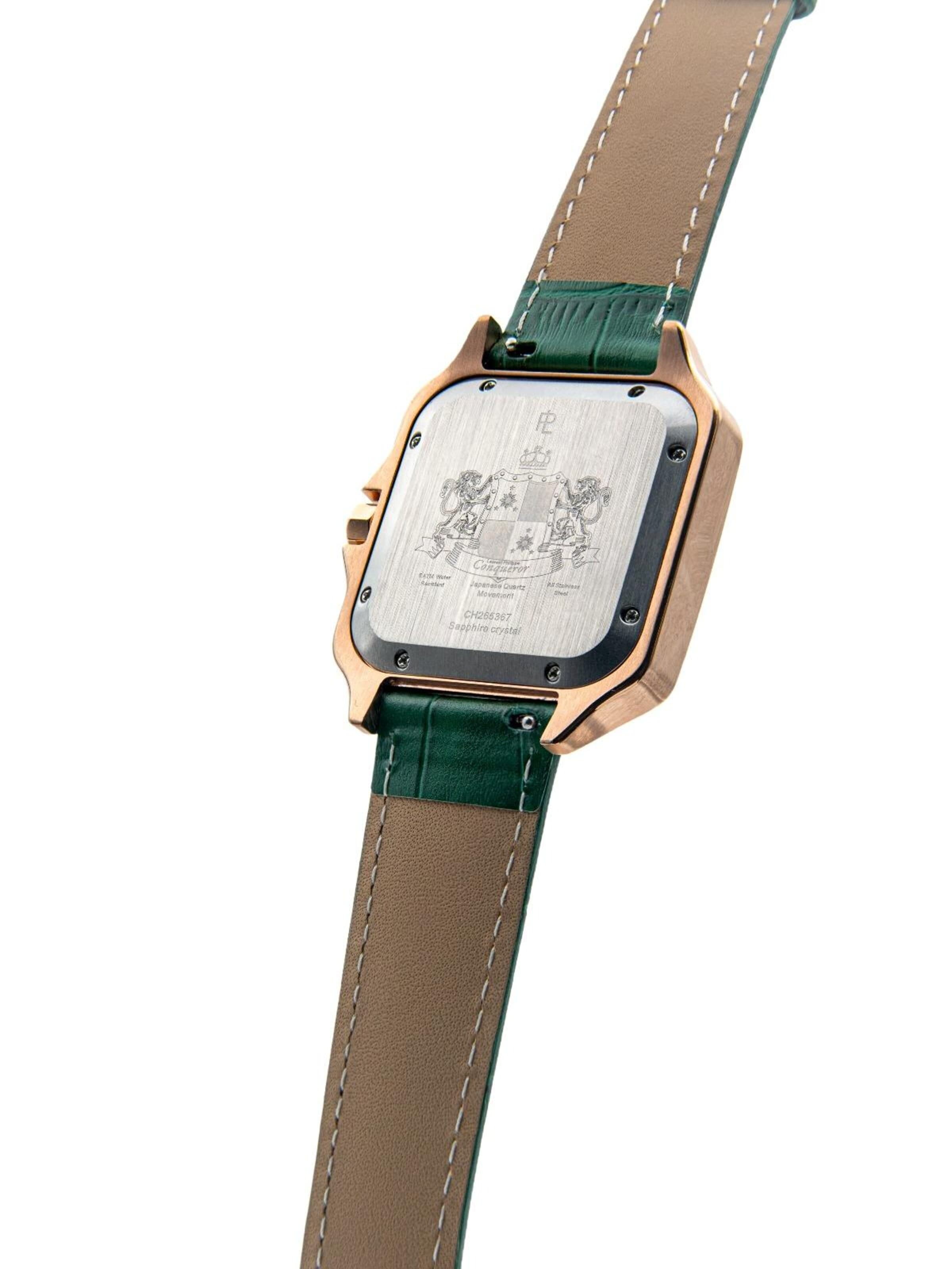 Laurent Philippe - Reloj analógico 'Conqueror Spirit of the Rose – Tsavorite Temptation' en verde