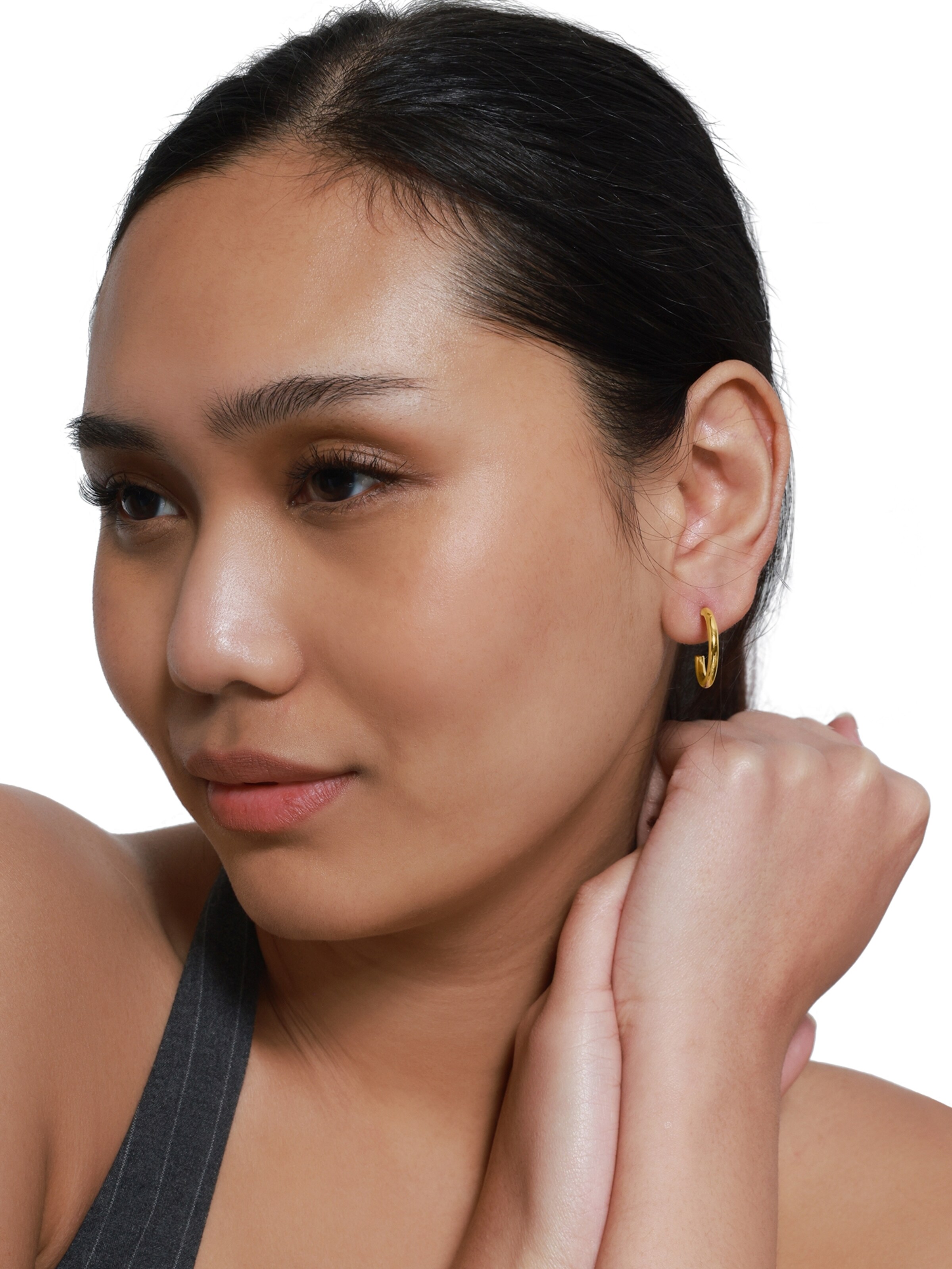 Heideman Earrings in Gold: front