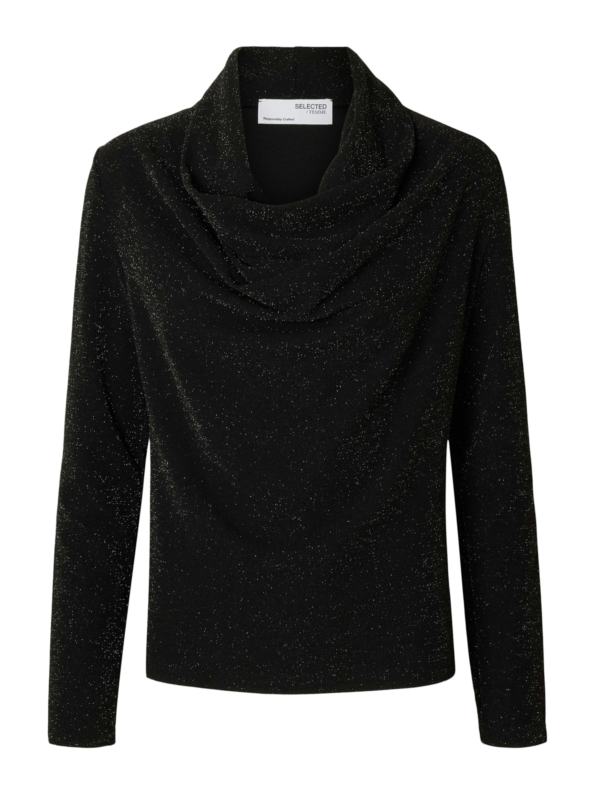 SELECTED Paita 'SLFSANDRA' värissä musta: etupuoli