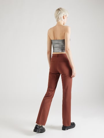 Tiger of Sweden Slim fit Trousers with creases 'NOOWA' in Brown