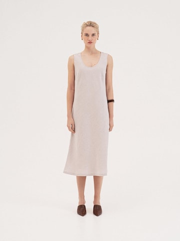 AmourLinen Sommerkleid 'Ines'‌‌‌‌‌‌‌ in Beige