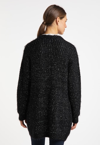 usha WHITE LABEL Knit Cardigan in Black